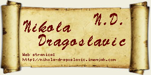Nikola Dragoslavić vizit kartica